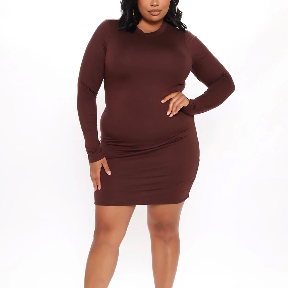 Brown Mini Dress- NEW